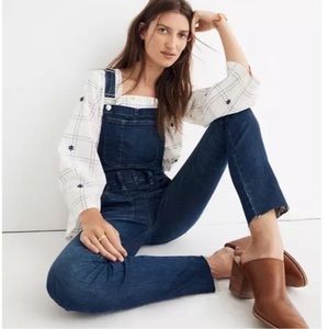 Madewell Skinny Overalls Stretch Bibs Denim jean  Small